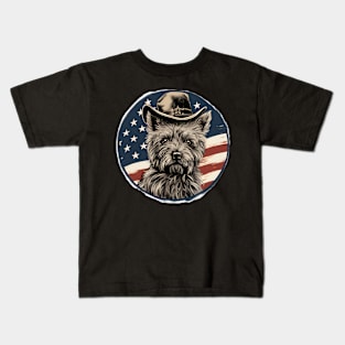 Cairn Terrier 4th of July Kids T-Shirt